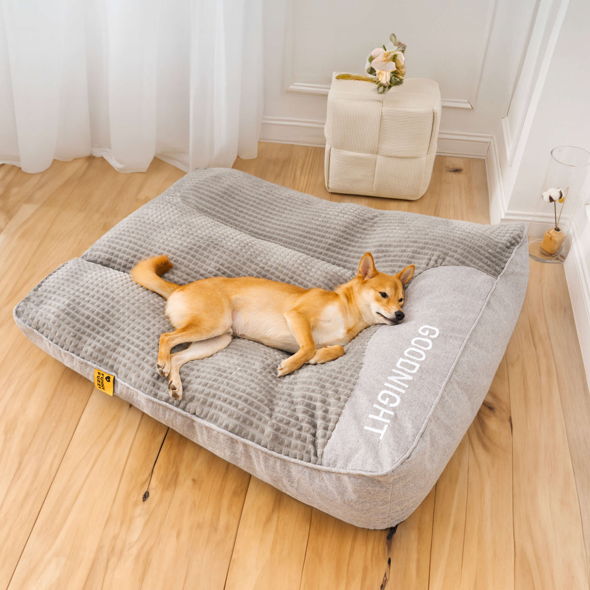 Luxus-Orthopädisches Hundebett mit Wirbelsäulenschutz