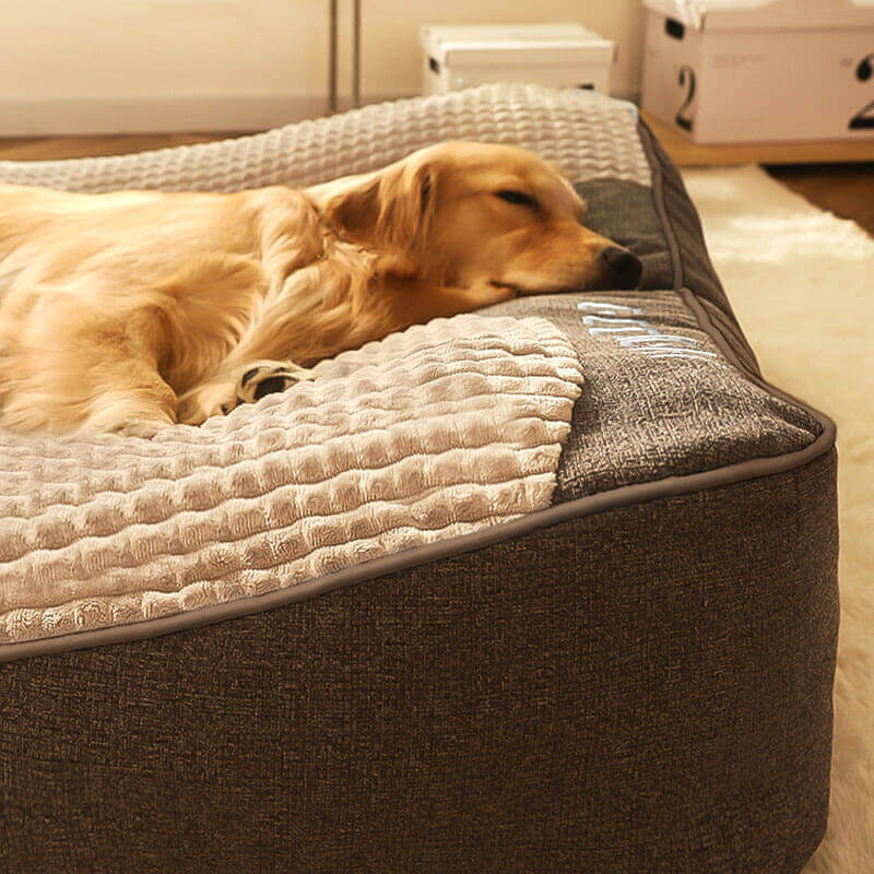 Luxus-Orthopädisches Hundebett mit Wirbelsäulenschutz