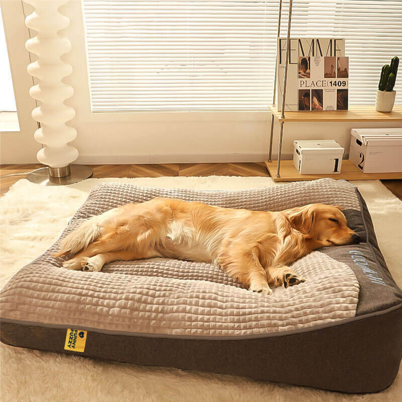 Luxus-Orthopädisches Hundebett mit Wirbelsäulenschutz