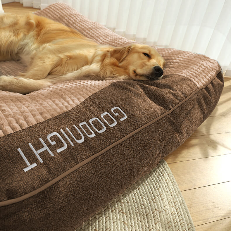Luxus-Orthopädisches Hundebett mit Wirbelsäulenschutz
